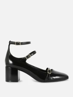 „Rita Ora“ Mary Janes Mit Absatz Und Drei Riemchen