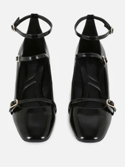 „Rita Ora“ Mary Janes Mit Absatz Und Drei Riemchen