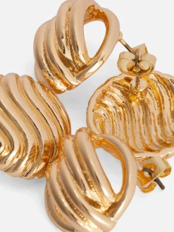 „Rita Ora“ Ohrstecker Mit Skulpturalem Design, 2er-Pack