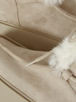 „Rita Ora“ Stiefel Mit Kunstfell Und Vordernaht