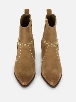 „Rita Ora“ Stiefeletten In Wildleder-Optik Mit Nieten