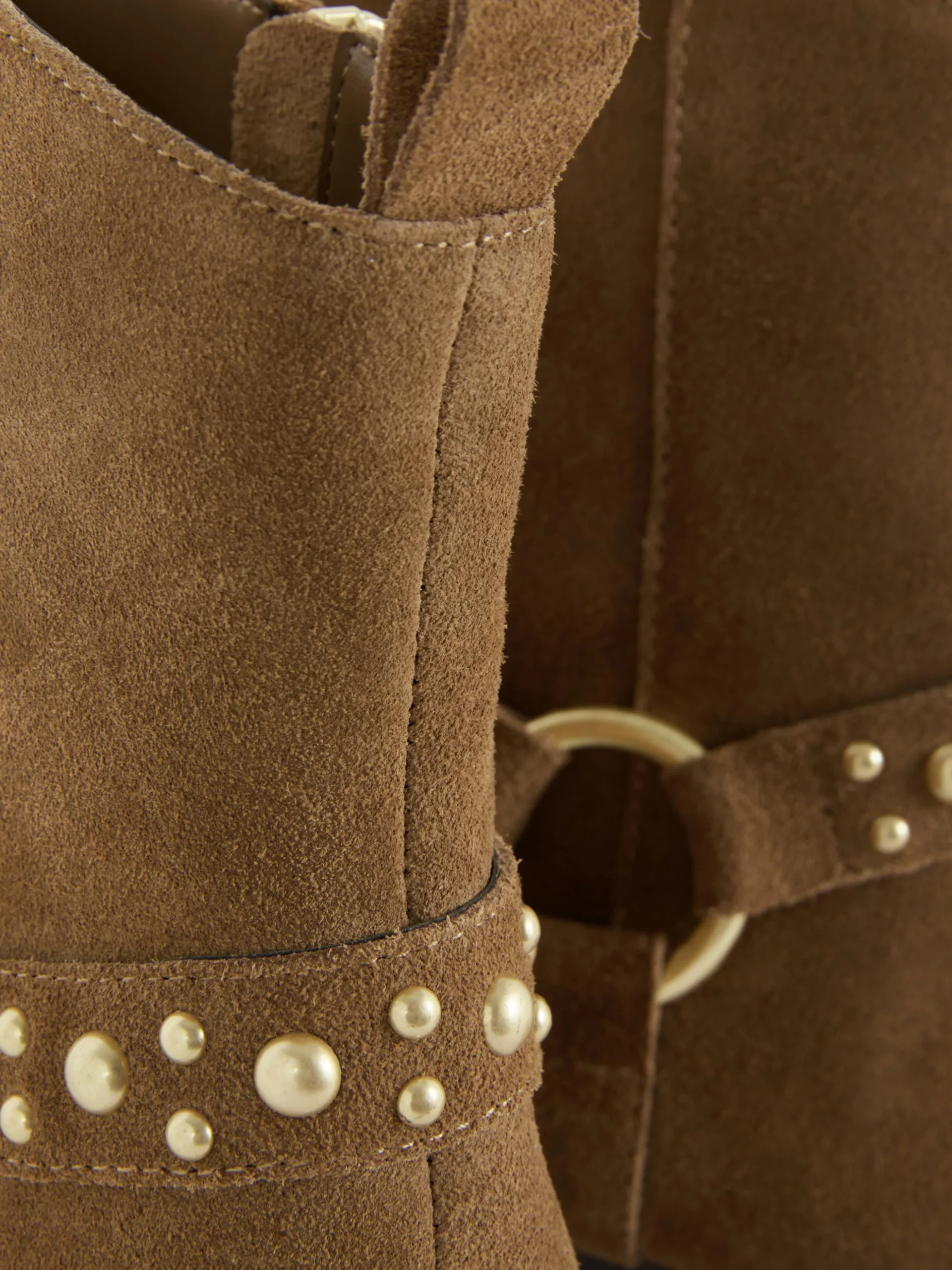 „Rita Ora“ Stiefeletten In Wildleder-Optik Mit Nieten