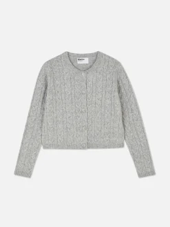 „Rita Ora“ Strickcardigan Mit Zopfmuster