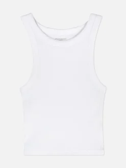 Ärmelloses, Geripptes Racerback-Top