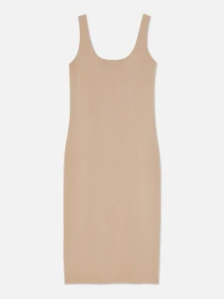 Ärmelloses Jersey-Midikleid