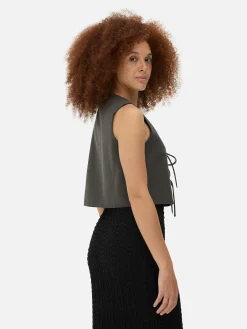 Ärmelloses Top Zum Binden