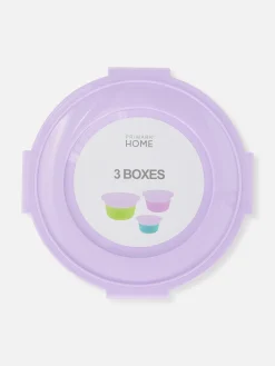 Runde Snack-Dosen, 3er-Pack