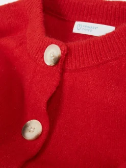 Rundhals-Cardigan Mit Knopfleiste