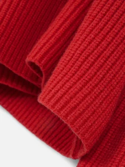 Rundhalspullover Mit Knopfdetail