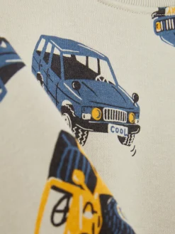 Rundhals-Sweatshirt Mit Grafik