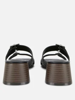 Sandaletten Mit Blockabsatz Und Schnallenriemen