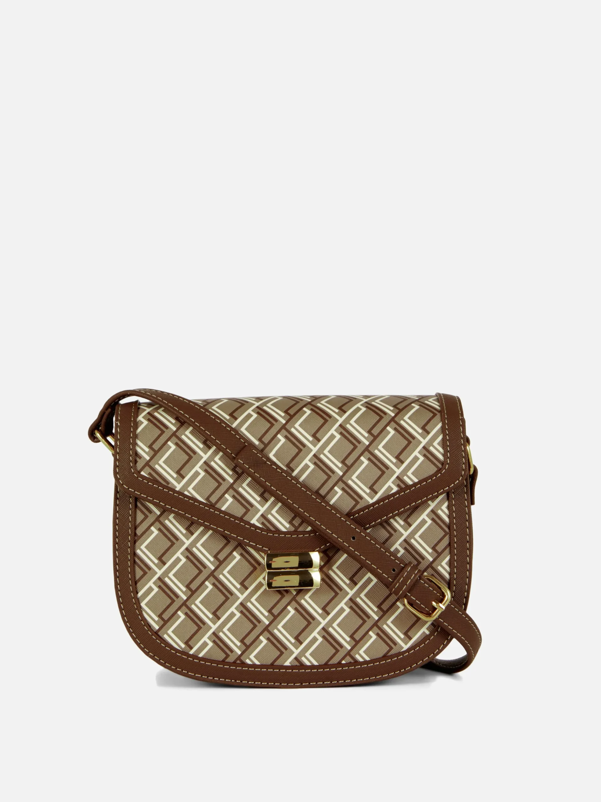 Satteltasche Mit Monogramm Und Grafik