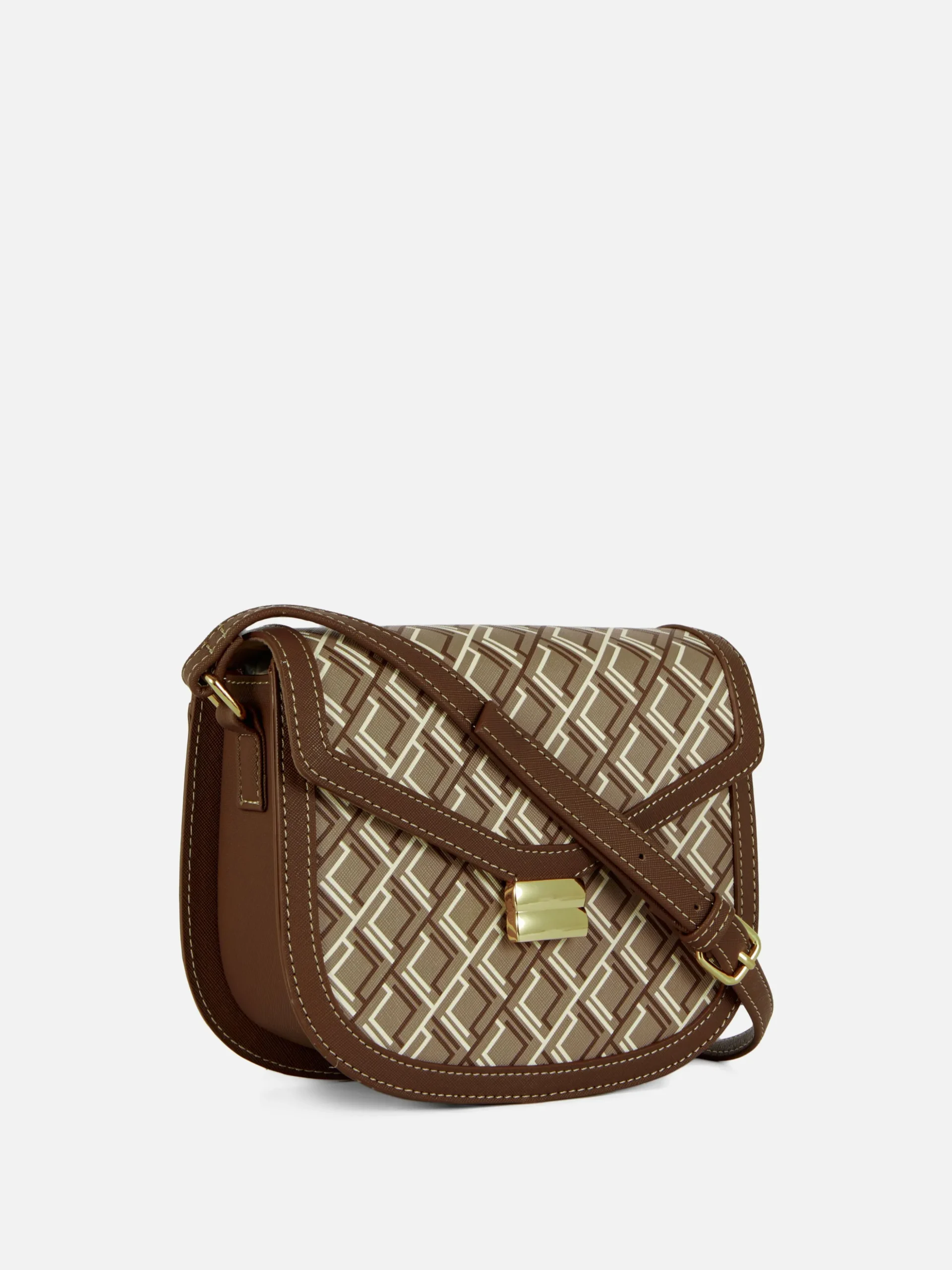 Satteltasche Mit Monogramm Und Grafik