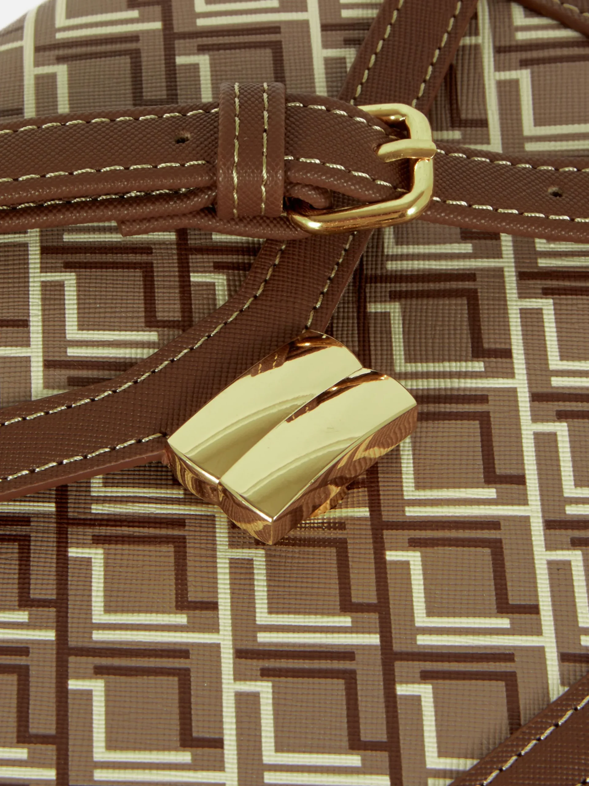 Satteltasche Mit Monogramm Und Grafik