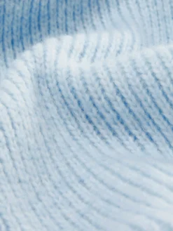 Schal Aus Rippstrick