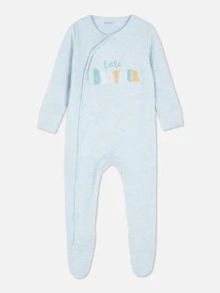 Schlafanzug Mit „Little Brother“-Stickerei