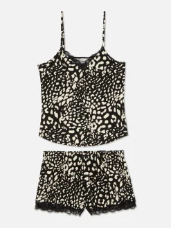 Schlafanzug Mit Trägertop Und Shorts