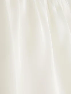 Schlafanzug-Shorts Aus Satin Mit Spitzenbesatz