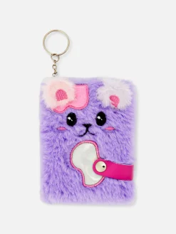 Schlüsselanhänger Mit Mini-Notizheft Und Katzenmotiv