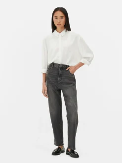 Schmal Geschnittene Jeans Mit Geradem Bein