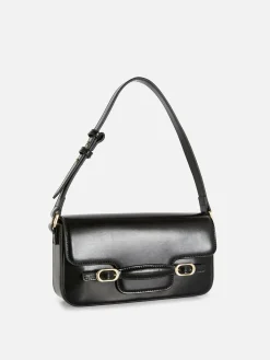 Schultertasche Mit Zierschnallen