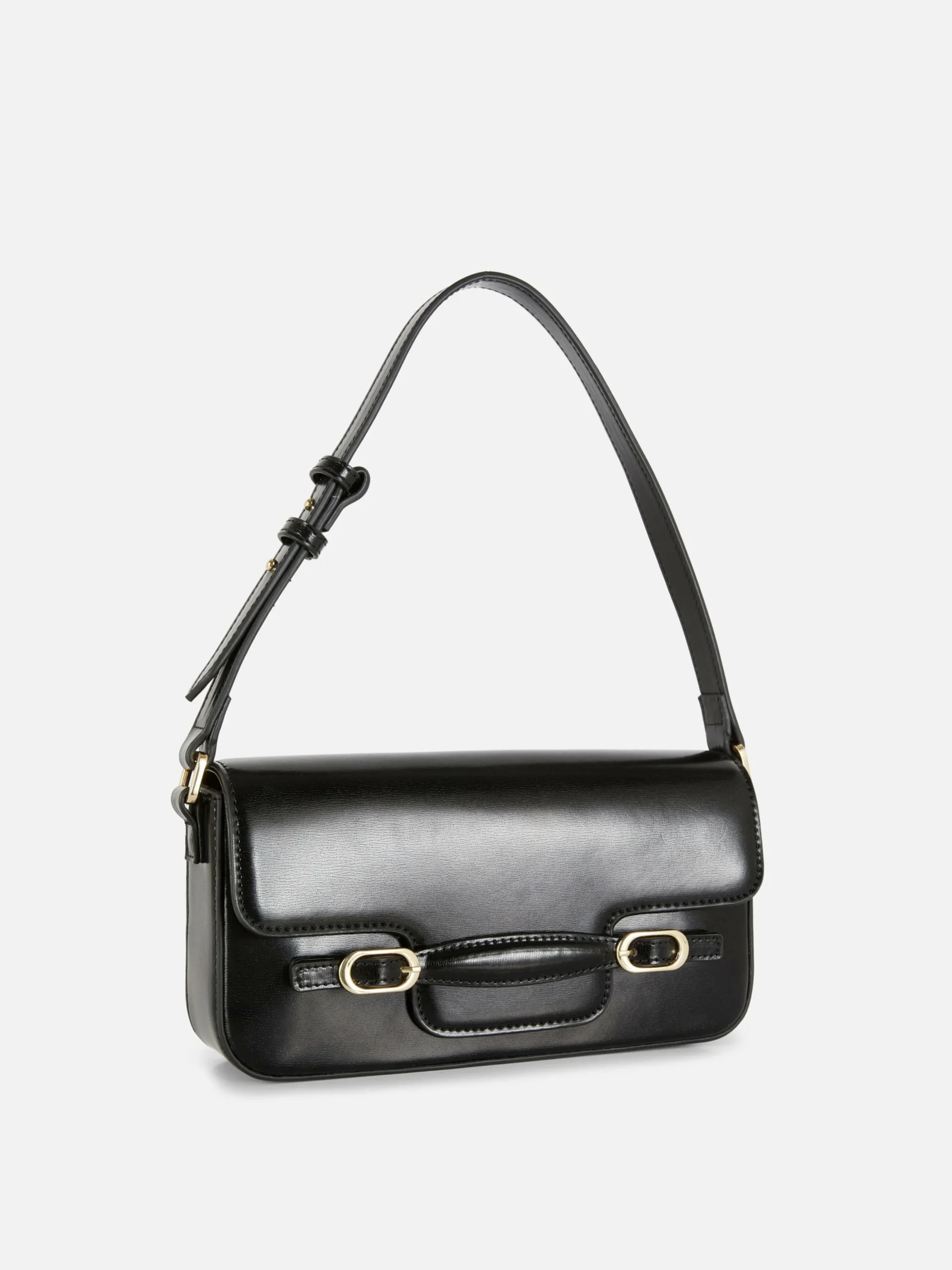 Schultertasche Mit Zierschnallen