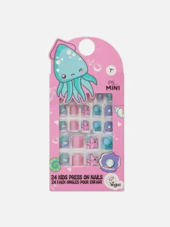 Selbstklebende Kunstnägel Mit Meerestieren