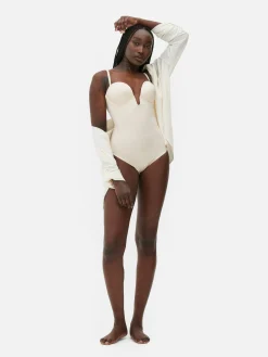 Shapewear-Body Mit Körbchen Und Tiefem Ausschnitt