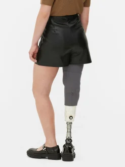 Shorts Aus Kunstleder