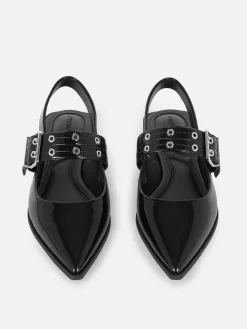 Slingback-Ballerinas Mit Schnalle