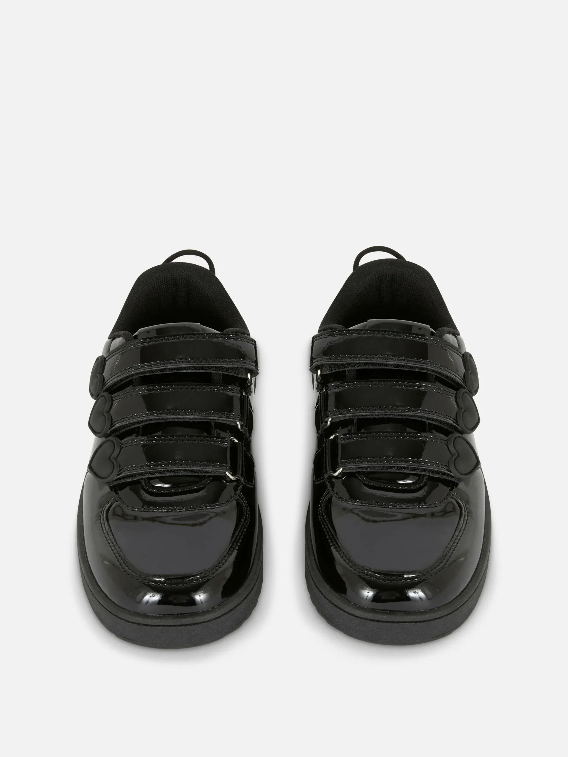 Sneaker In Lackoptik Mit Drei Riemen