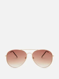 Sonnenbrille Mit Runden Gläsern Und Tönung