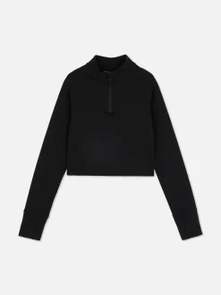 Sportliches Sweatshirt Mit Trichterkragen