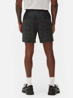 Sportshorts Mit Reflektierendem Muster