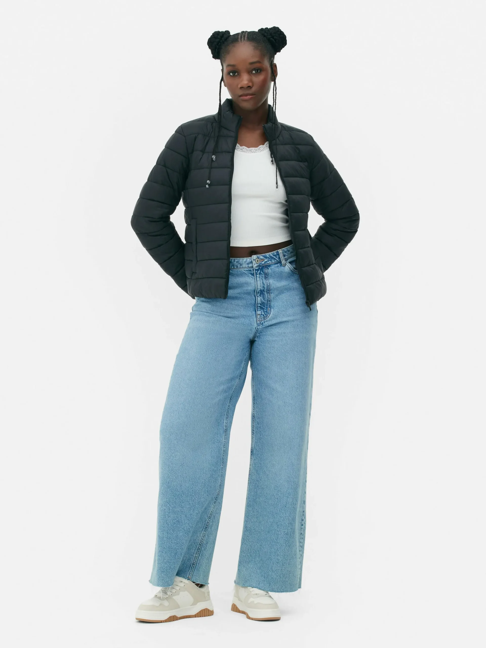 Steppjacke Mit Trichterkragen