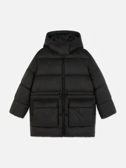 Steppmantel Mit Kapuze