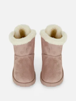 Stiefel Mit Plüschfutter Und Schleife Hinten