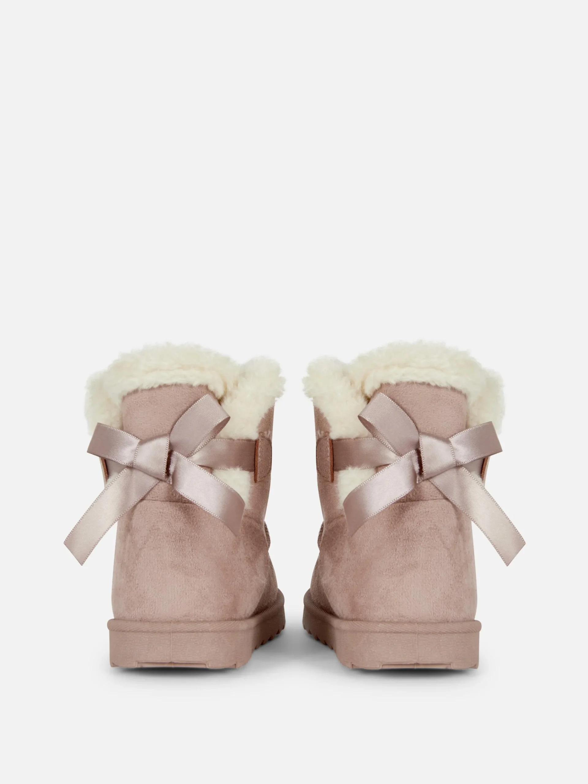 Stiefel Mit Plüschfutter Und Schleife Hinten