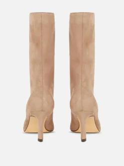 Stiletto-Stiefel In Wildleder-Optik