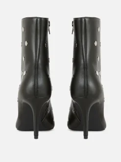 Stiletto-Stiefel Mit Spitzer Zehenpartie