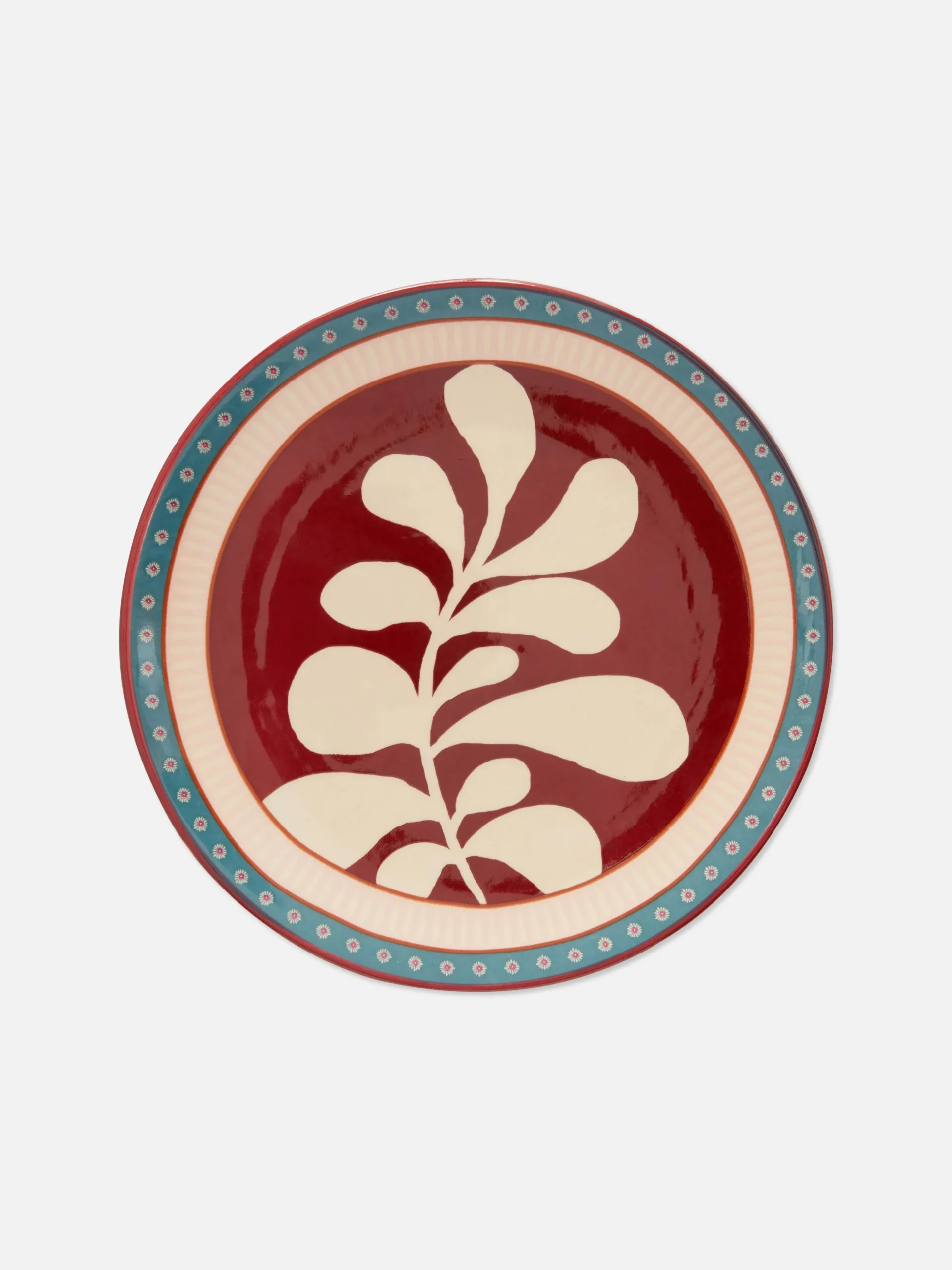 Stilisierter Beilagenteller Mit Blumenmuster
