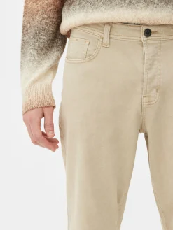 Stretch-Jeans Mit Geradem Bein