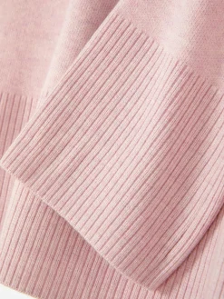 Strick-Hoodie Mit Slogan