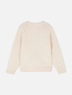 Strickpullover Mit Bärenmotiv