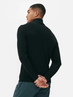 Strickpullover Mit Kurzem Reißverschluss