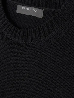 Strickpullover Mit Rundhalsausschnitt