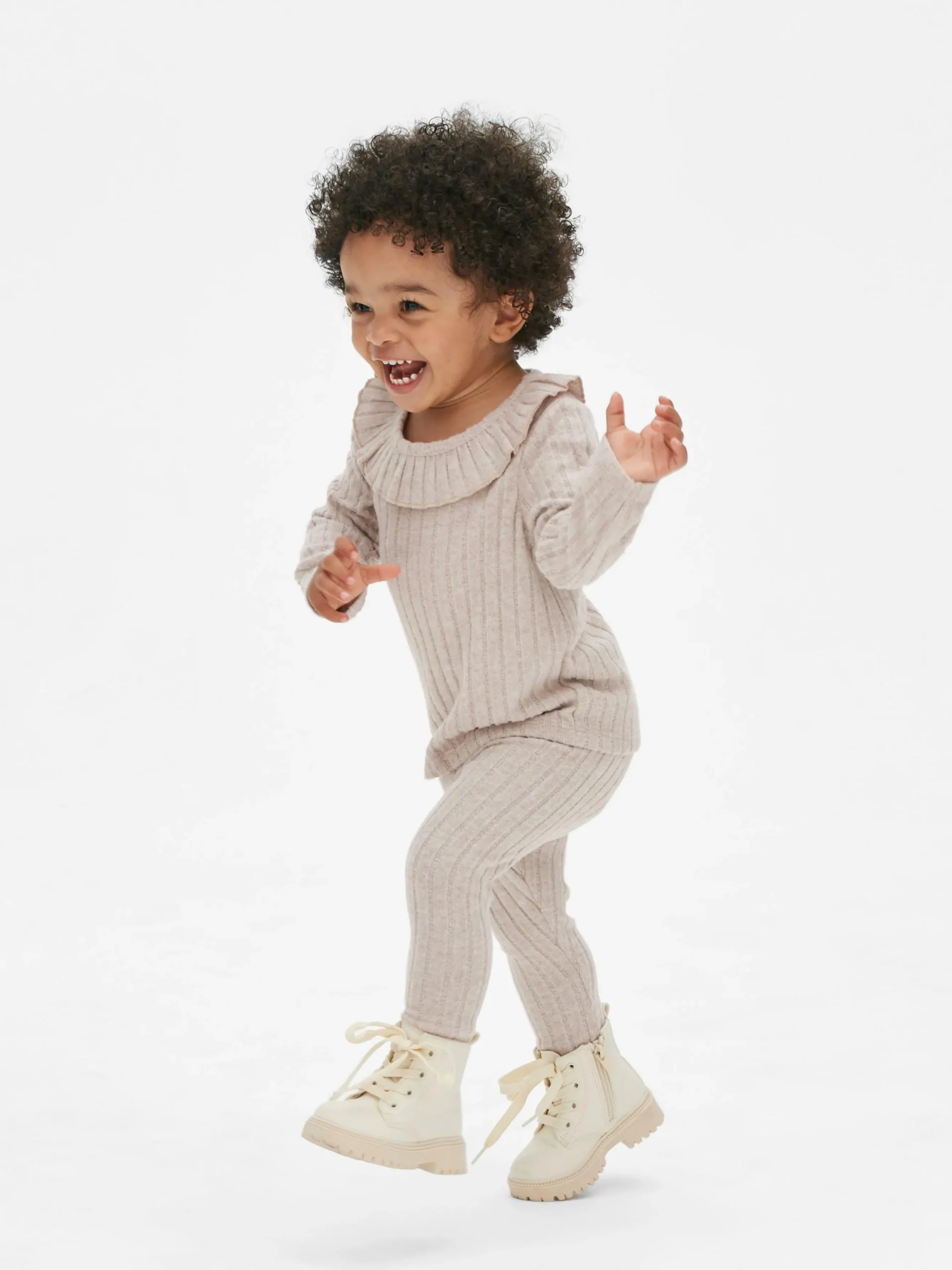 Strickpullover Und Leggings Im Kombi-Set