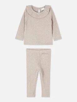 Strickpullover Und Leggings Im Kombi-Set