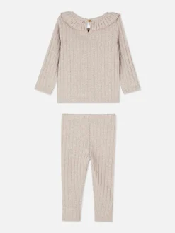 Strickpullover Und Leggings Im Kombi-Set