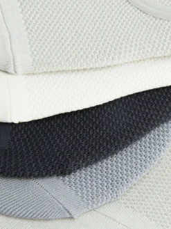 Strukturierte Füßlinge, 5er-Pack